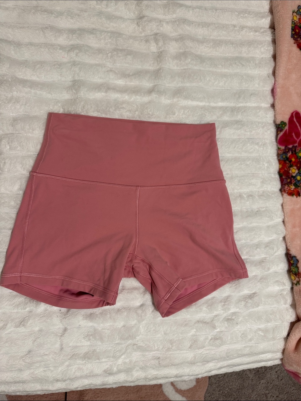 lululemon athletica Rose Pink High-Rise Bike Shorts